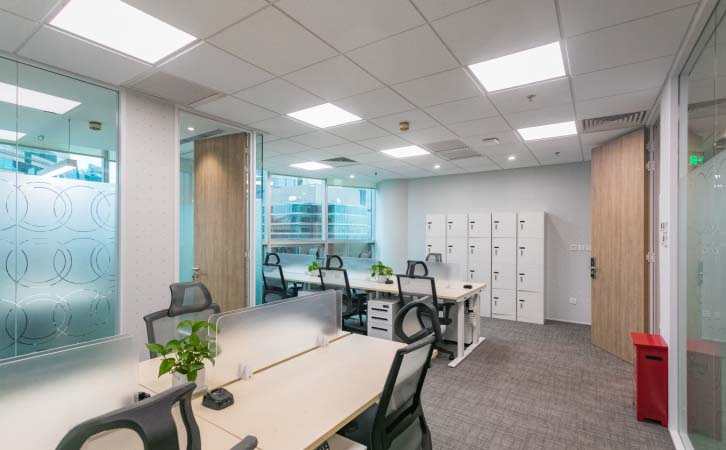 招商局大廈共享辦公室內